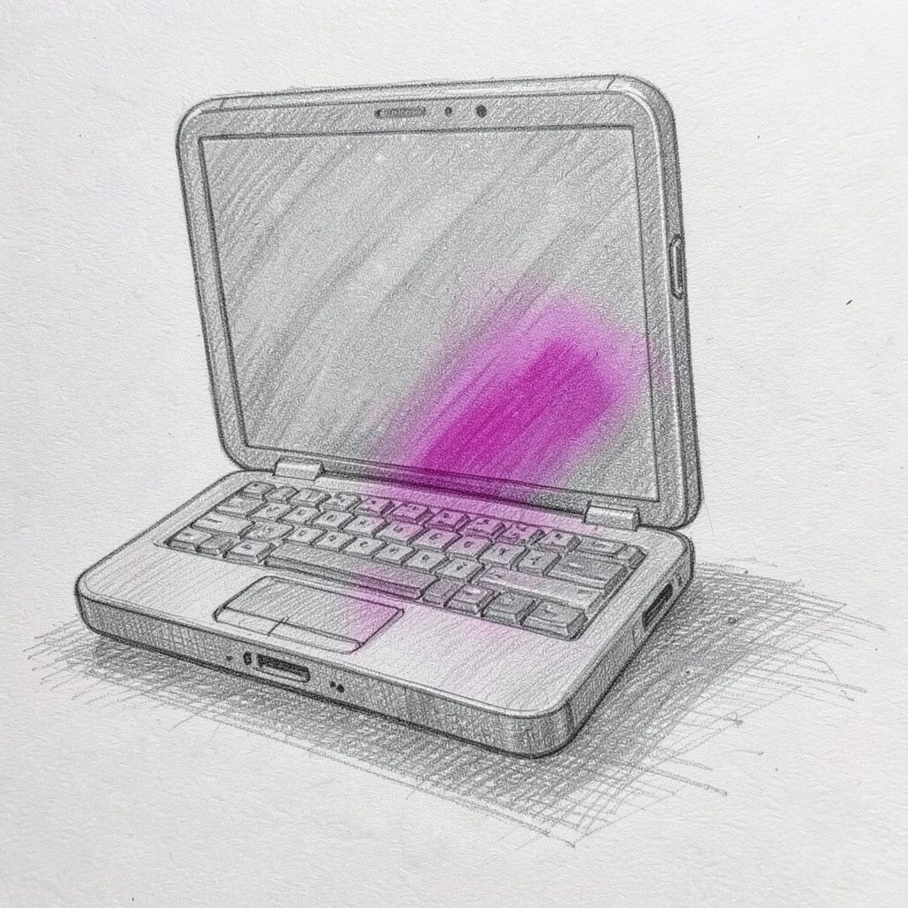 Graphite sketch icon representing remote device control